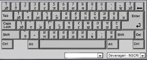 Mangal Font Keyboard Image