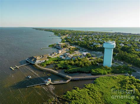 Aerial drone photo of Duck North Carolina a coastal beach town Photograph by Felix Mizioznikov ...