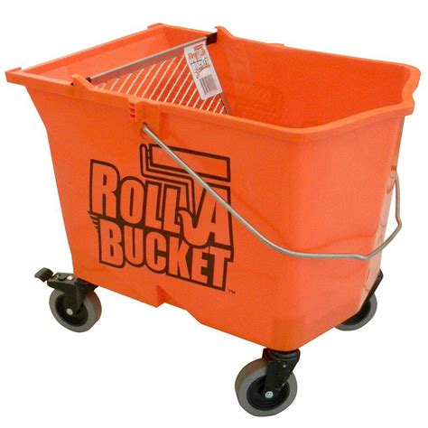 Roll a Bucket 6-gal. HDPE Wheeled Paint Bucket-RBC-323 - The Home Depot