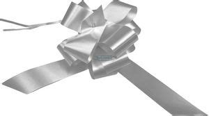 Silver 7 Inch Gift and Hamper Pull Bows