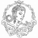 Adult Coloring Pages Astrology Capricorn sketch template