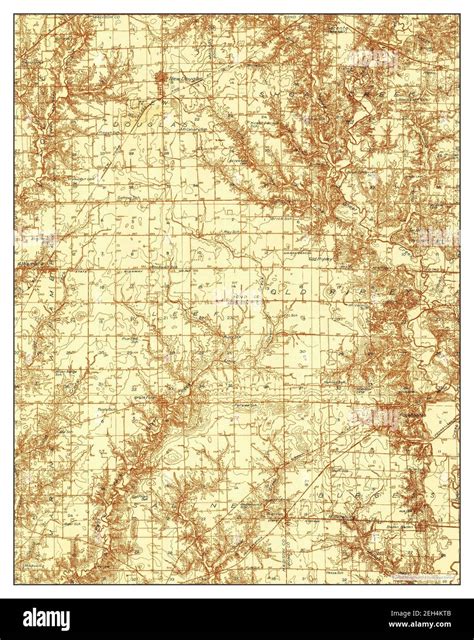 New Douglas, Illinois, map 1937, 1:48000, United States of America by Timeless Maps, data U.S ...