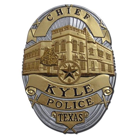 Buy Kyle Texas Police Department Chief’s Replica Wooden Badge Plaques