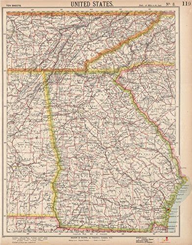 Map Of Tennessee And Georgia