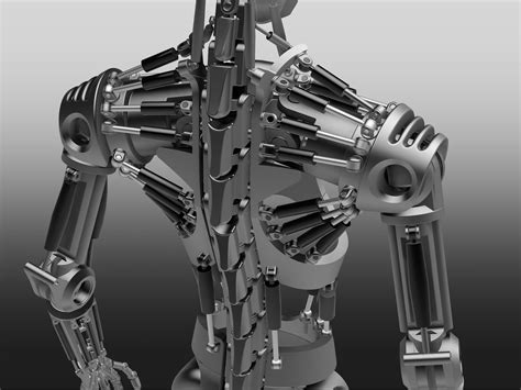 Humanoid Robot Skeleton - STEP / IGES,STL,Autodesk Inventor - 3D CAD model - GrabCAD | Zırh ...