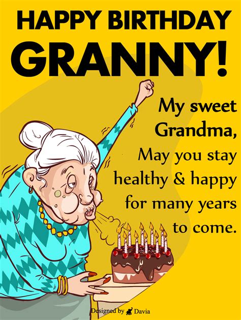 Printable Grandma Birthday Cards