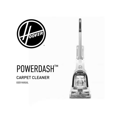 Hoover FH50700 PowerDash Pet Compact Carpet Cleaner Manual