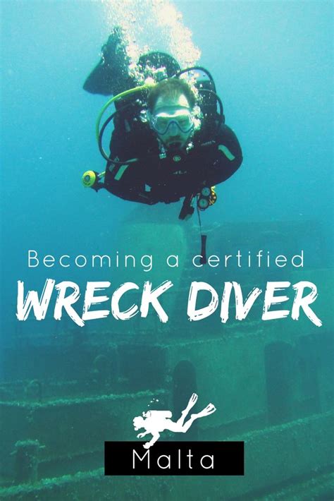 Wreck diving in Malta to become a certified wreck diver | Scuba diving ...