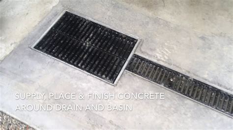 Garage Floor Drainage System By Concrete Innovations - YouTube