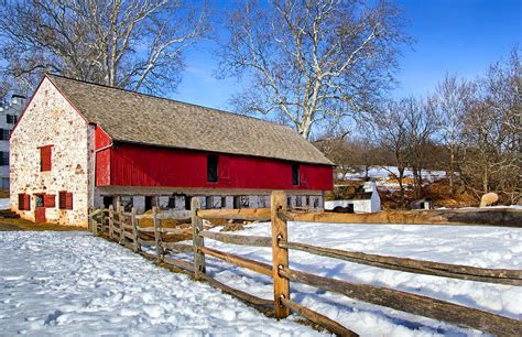 Old Barn in Winter Photograph by Carolyn Derstine - Pixels