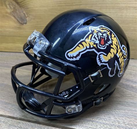 Hamilton Tiger-Cats CFL Riddell Speed Mini Football Helmet - 417 Helmets