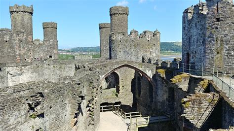 Inside Conwy Castle