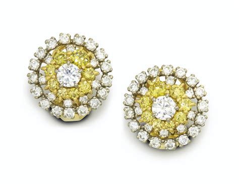 DIAMONDS AND COLORED DIAMOND CLIP EARRINGS, | Christie’s