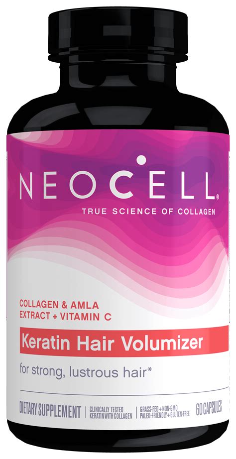 NeoCell Keratin Hair Volumizer Capsules, 60 Count - Walmart.com