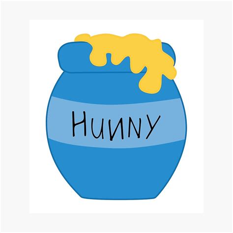 "Hunny Pot - Pooh" Photographic Print by graphicloveshop | Redbubble