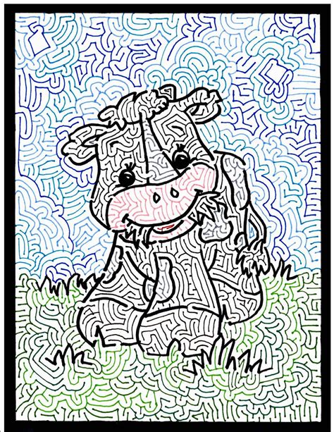 Cow Maze art | I am a maze ARTIST. I do custom work form any… | Flickr