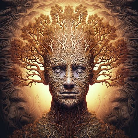 Human Tree Head 03 Digital Art by Matthias Hauser - Pixels