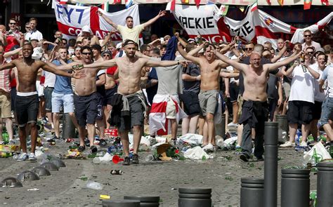 England fans in street fights with Russians as tensions boil over ...