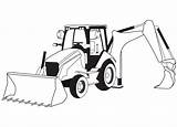Backhoe Loader Coloring Page  Free Printable Pages For Kids sketch template