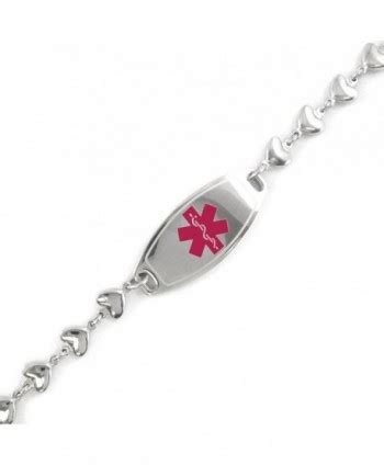 Engraved & Customizable Alzheimers ID- Medical Alert Bracelet- Heart ...