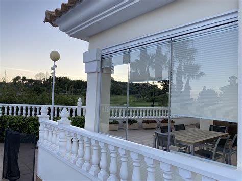 Terrace glass curtains (2) LUMON with sun protection - R&B Homes