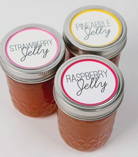 FREE adorable printables for your mason jars and jelly jars. | Jelly Jar Labels | Jar labels ...