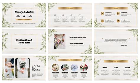 Free Powerpoint Wedding Templates