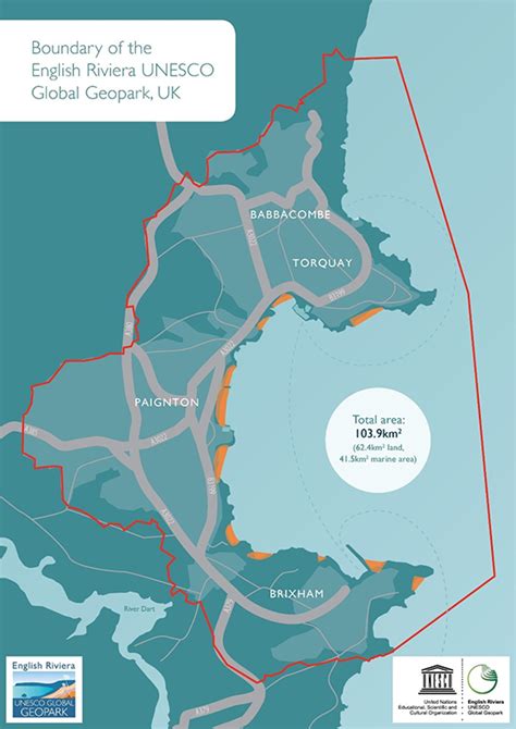 English Riviera Global Geopark - Map of Torbay