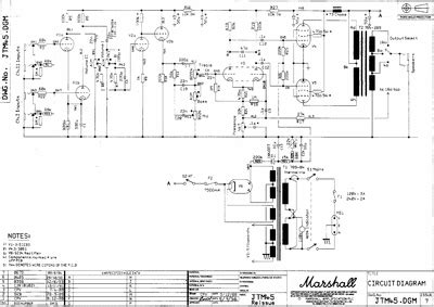 Marshall - Schematics - Jtm 45 | Guitar amp, Shop layout, Amplifier