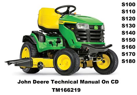 John Deere S100 S110 S120 S130 S140 Technical Manual TM166219 On CD | eBay