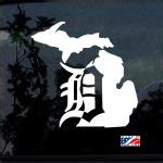 Detroit Tigers Michigan Window Window Decal Sticker | Custom Made In the USA | Fast Shipping
