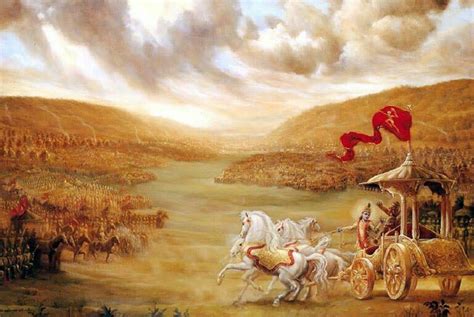 Kurukshetra(Gita upadesh to Arjun by Krishna) | Vedic art, The mahabharata, Bhagavad gita