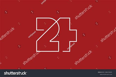 24 Number Logo Design Concept Stock Vector (Royalty Free) 2186159441 ...