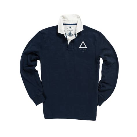 DAYTON TRIANGLES 1913 RUGBY SHIRT - BlackandBlue1871