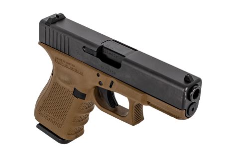 Glock 19 Gen 4 9mm Compact Pistol 15 Round - FDE GLPG1950203D