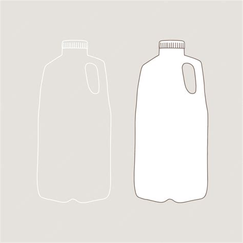 Premium Vector | Milk. packaging. linear, vector realistic illustration.