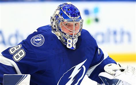 Andrei Vasilevskiy records fifth career playoff shutout as Lightning ...