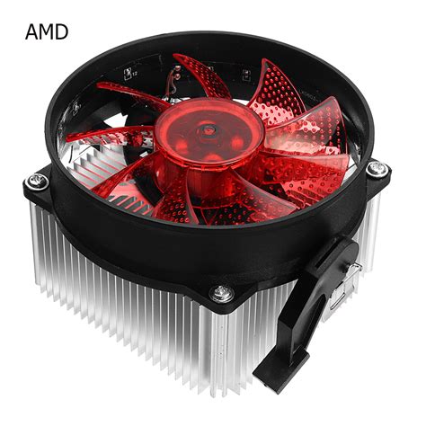 12V DC Copper Core CPU Cooler Fan Computer Cooling Fan Ultra Quiet LED CPU Fan For AMD/Intel ...