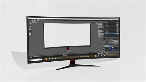 Monitor MSI Optix MAG341CQ PC 3D model | CGTrader