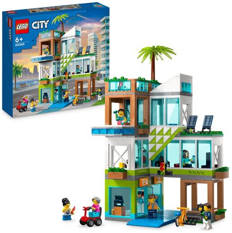 LEGO City Apartment Building, Modular Construction Set 60365 (3062478) | Argos Price Tracker ...