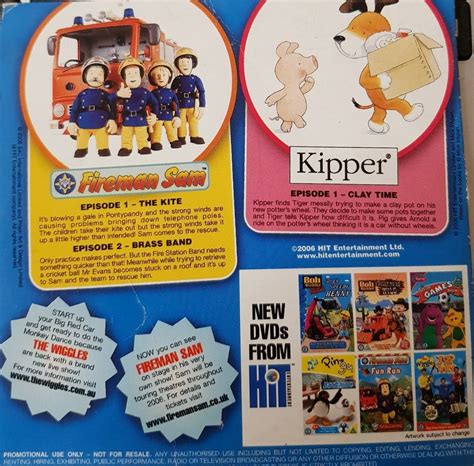 Fireman Sam & Kipper DVD Promo Sunday Mirror Kids Childrens 3 Fun Episodes on eBid United ...