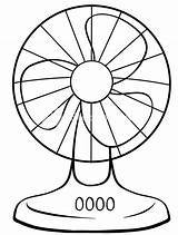 Fan Coloring Clipart Colouring Pages Chinese Electric Ceiling Template  sketch template