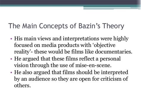 Andre bazin genre theory