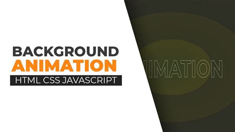 Background Animation using HTML CSS and JS | Animated Background - YouTube