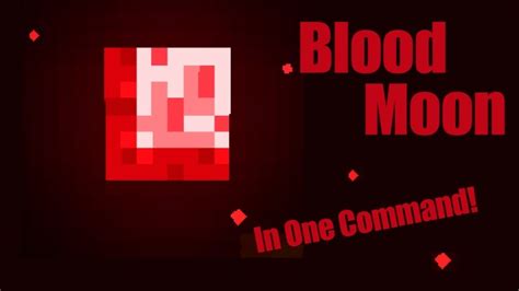 Blood Moon mod in One Command Block! Minecraft Project