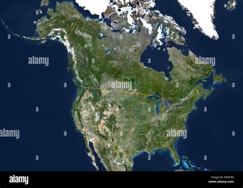 United States Map And Usa Satellite Images - Map