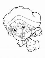 Happy Clown Faces Coloring Pages sketch template