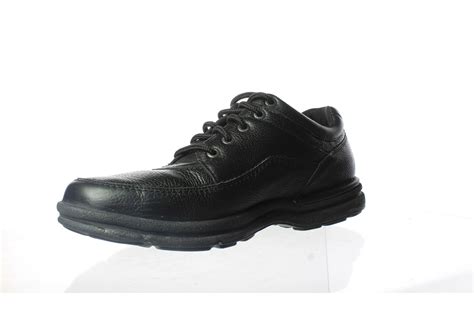 Rockport Mens World Tour Classic Black Walking Shoes Size 10.5 (1250899)