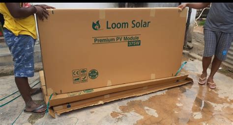 Loom solar 375 watt - 24 volt (Pack of 2) Mono Panel for Residential Rooftop Online