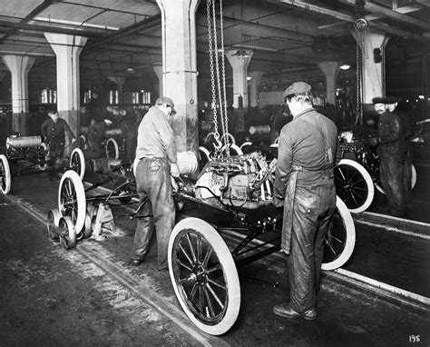 Henry Ford Assembly Line - Henry Ford, an American car manufacturer, invented an ... / It ...